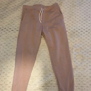 American Apparel baby pink jogger sweatpants New